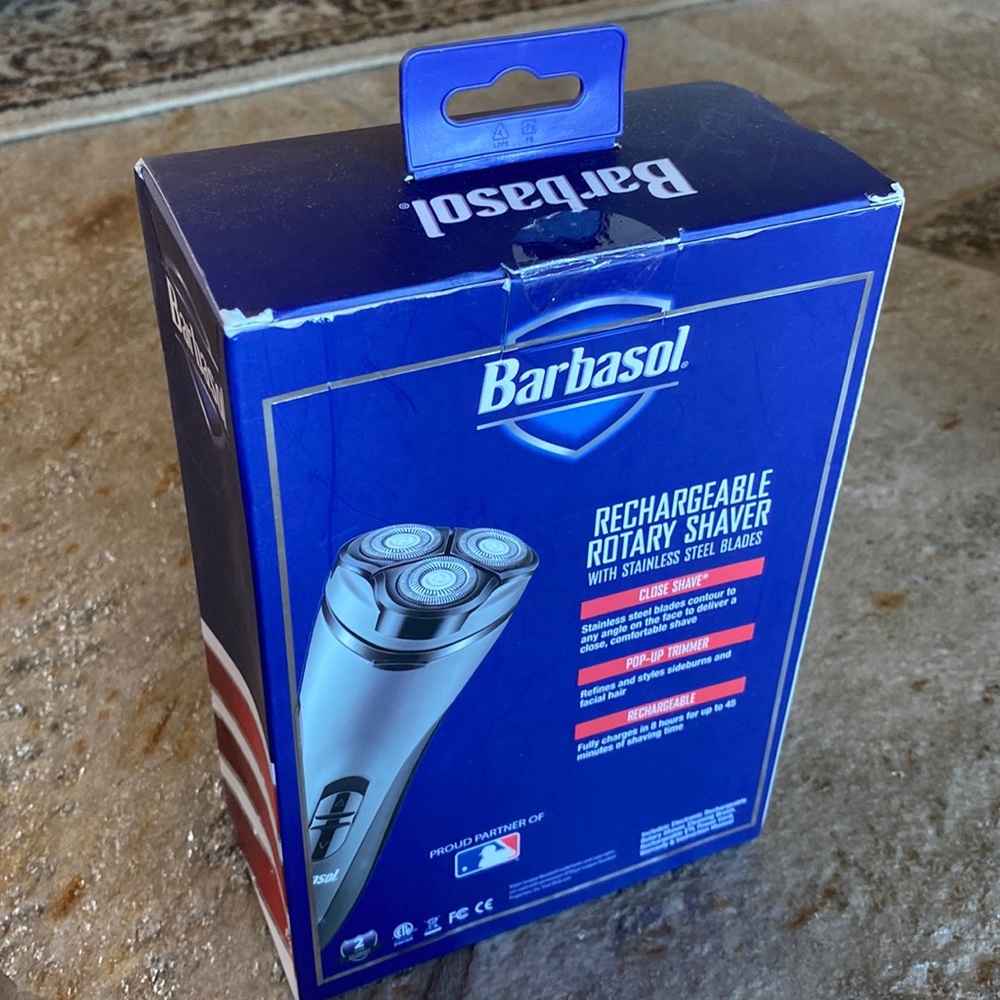 Barbasol rechargeable rotary shaver